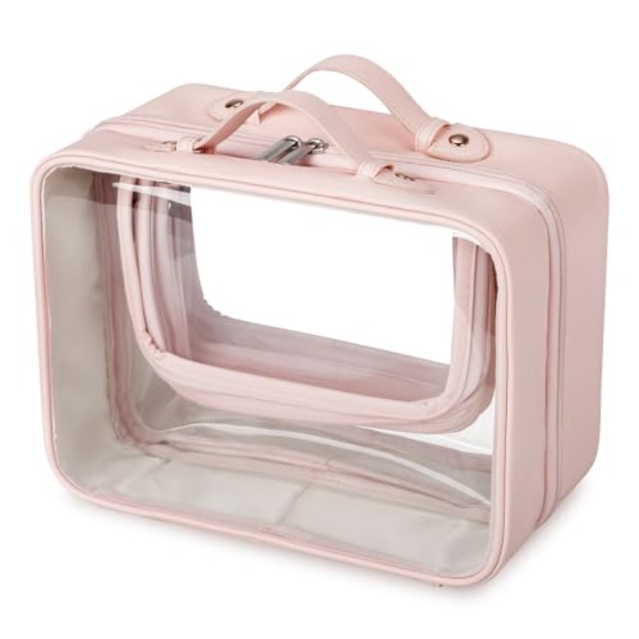Women'S Bags - TSA Approved Toiletry Bag, Clear Makeup