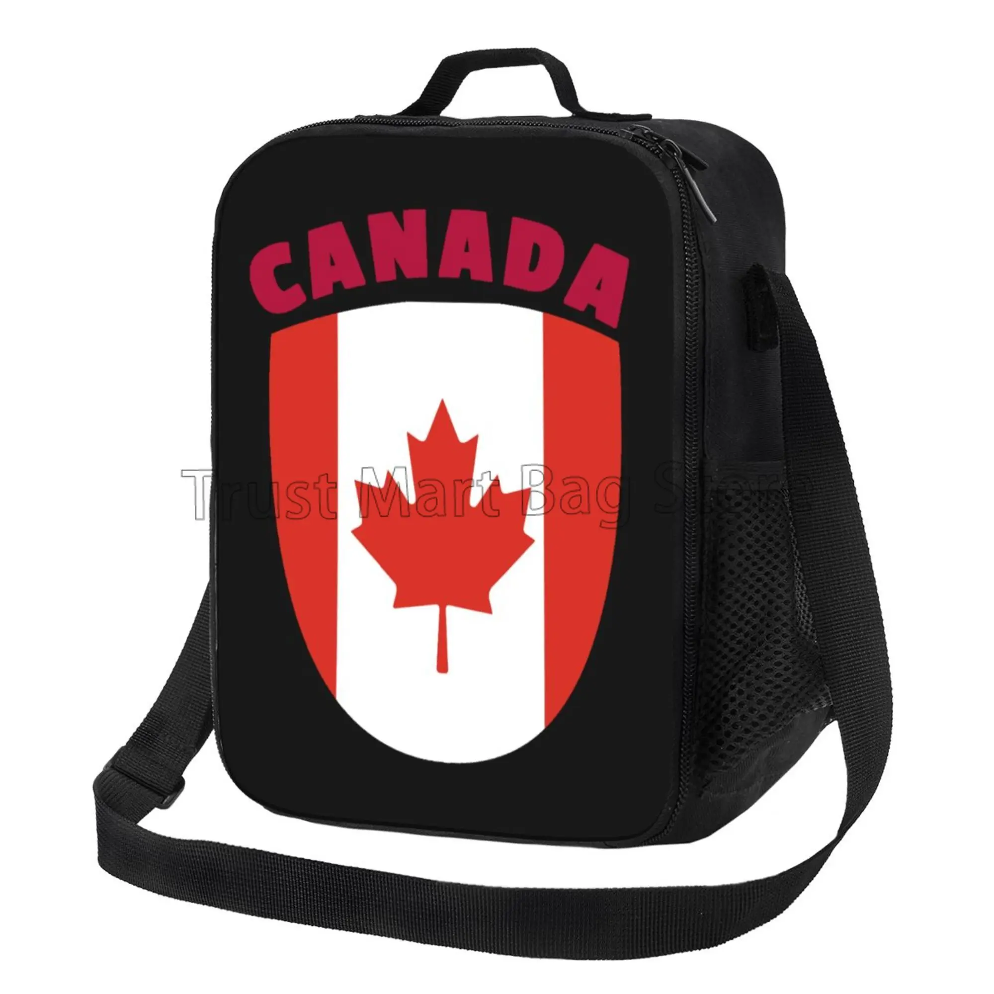 Canada Flag Print Lunch Bags f - Women Bags In Canada 评论和价格