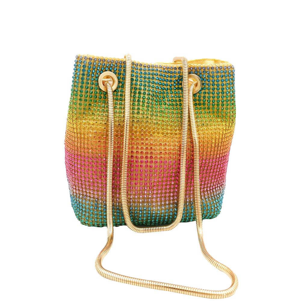 Boutique De FGG Rainbow Women  - Mini Purse Chain 评论和价格