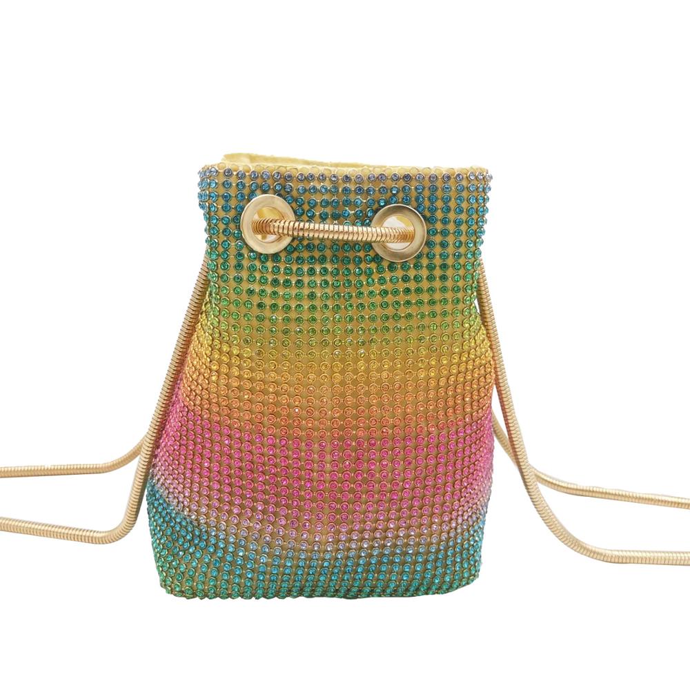 Boutique De FGG Rainbow Women  - Mini Purse Chain 评论和价格