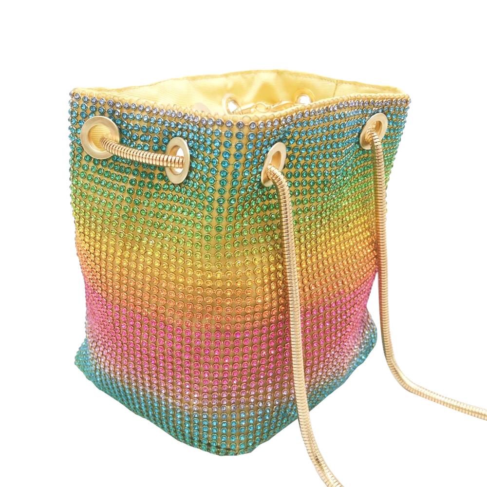 Boutique De FGG Rainbow Women  - Mini Purse Chain 评论和价格