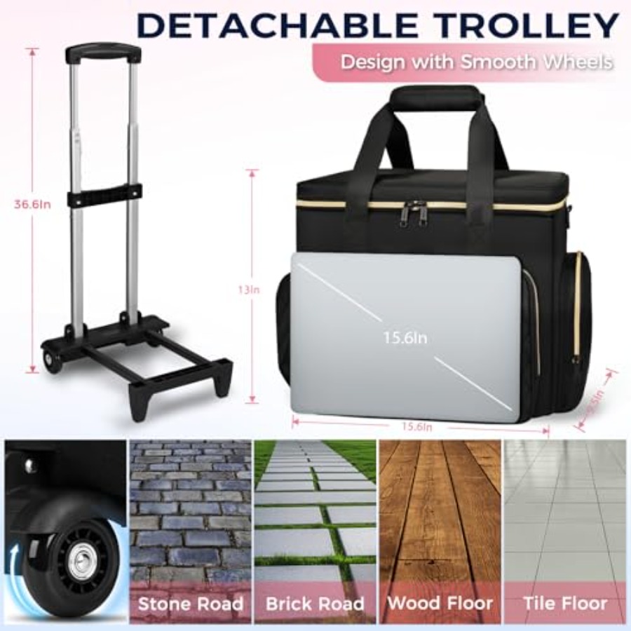 Rolling Teacher Bag, Multifunc - Women'S Bags 评论和价格