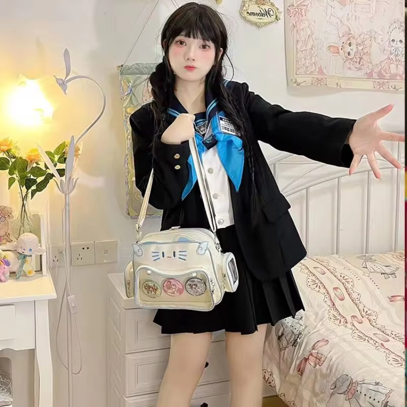 New Y2K Korean Kawaii Cat Ita  - Women Bags White 评论和价格