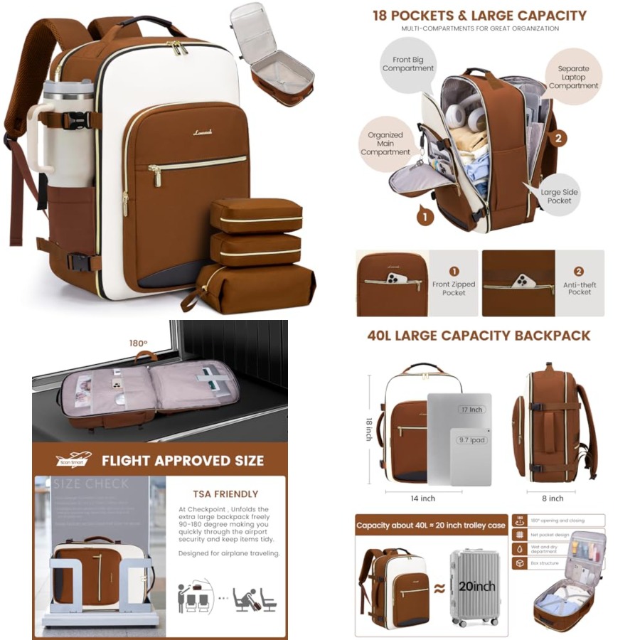 Travel Backpack for Women and  - Women Bags Waterproof 评论和价格