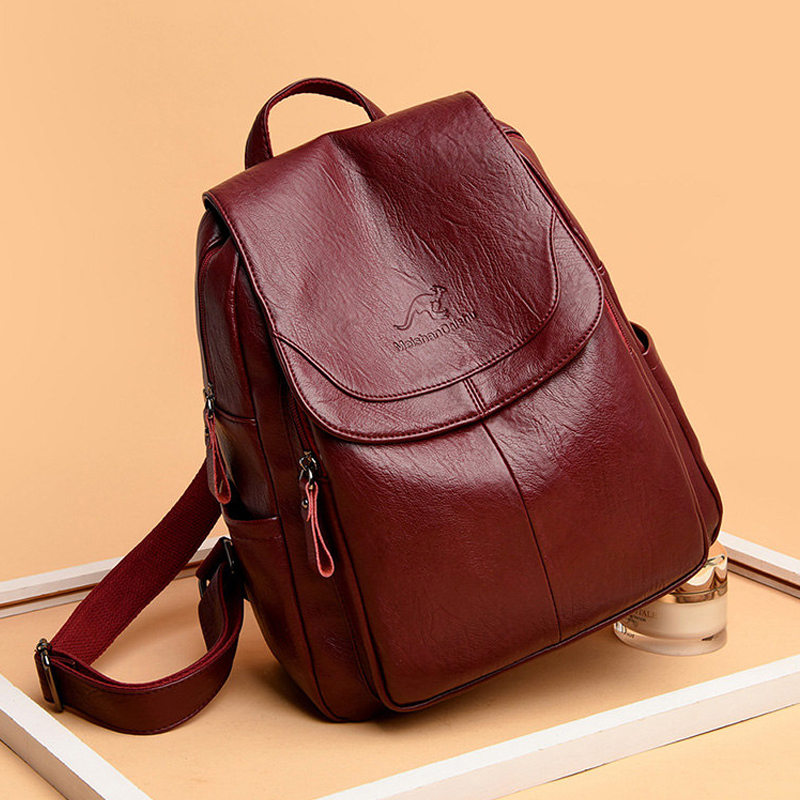 9 Color Women Soft Leather Bac - Women Bags White 评论和价格