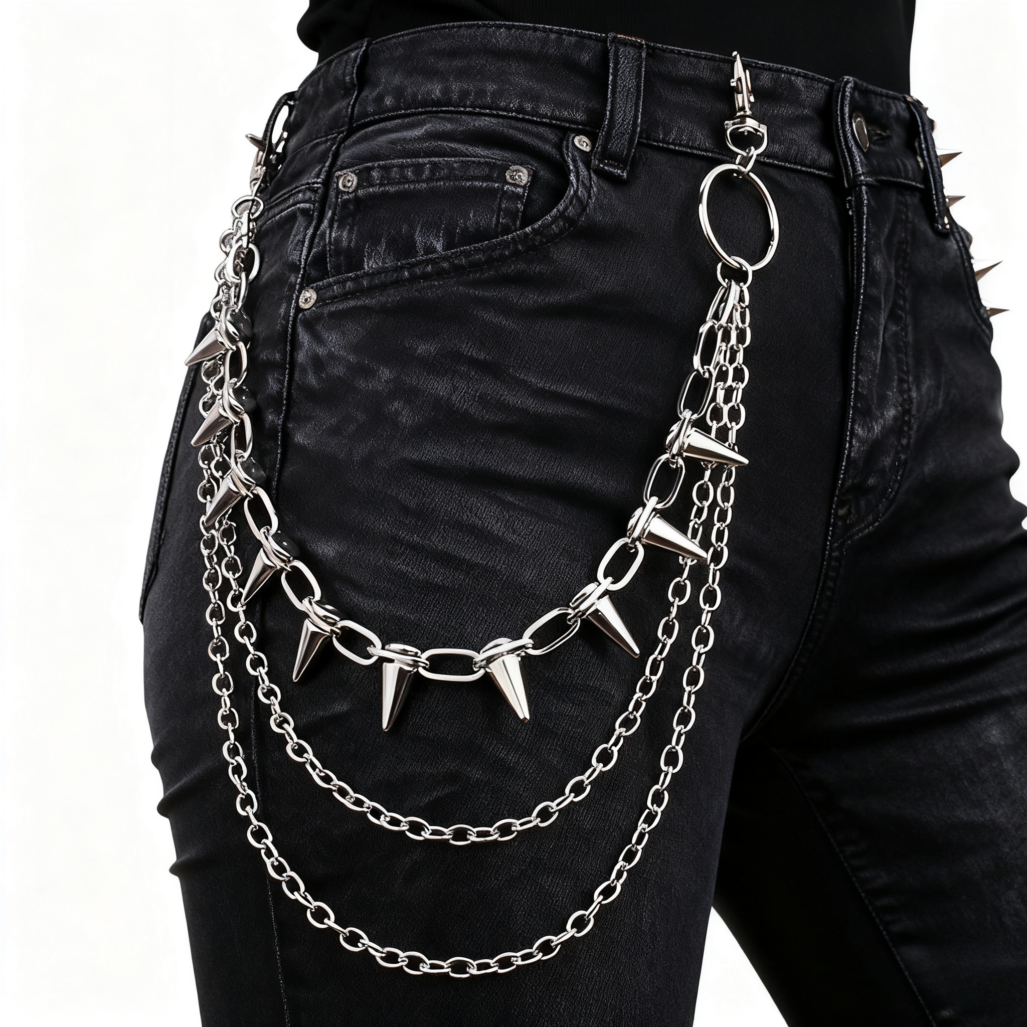 Unisex Hip Hop Punk Rock Metal - Mini Purse Chain 评论和价格
