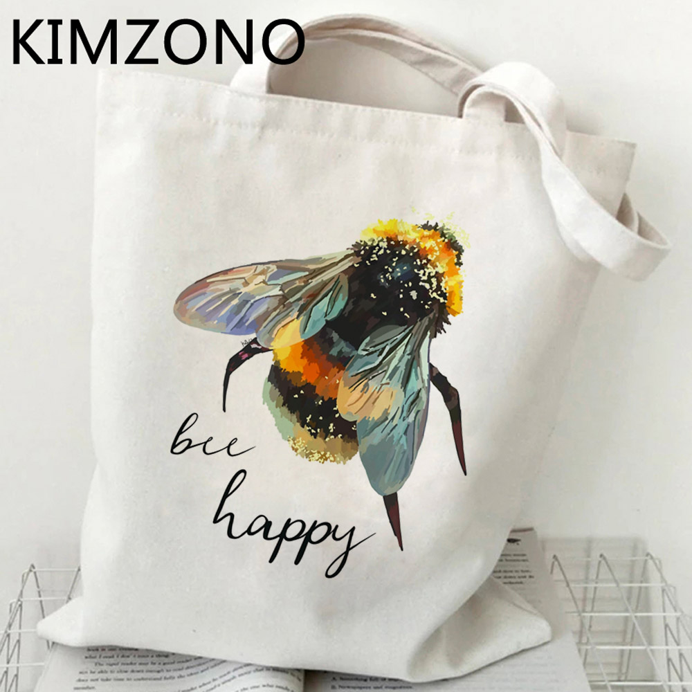 Bee shopping bag eco bolso jut - Women Bags Jute 评论和价格