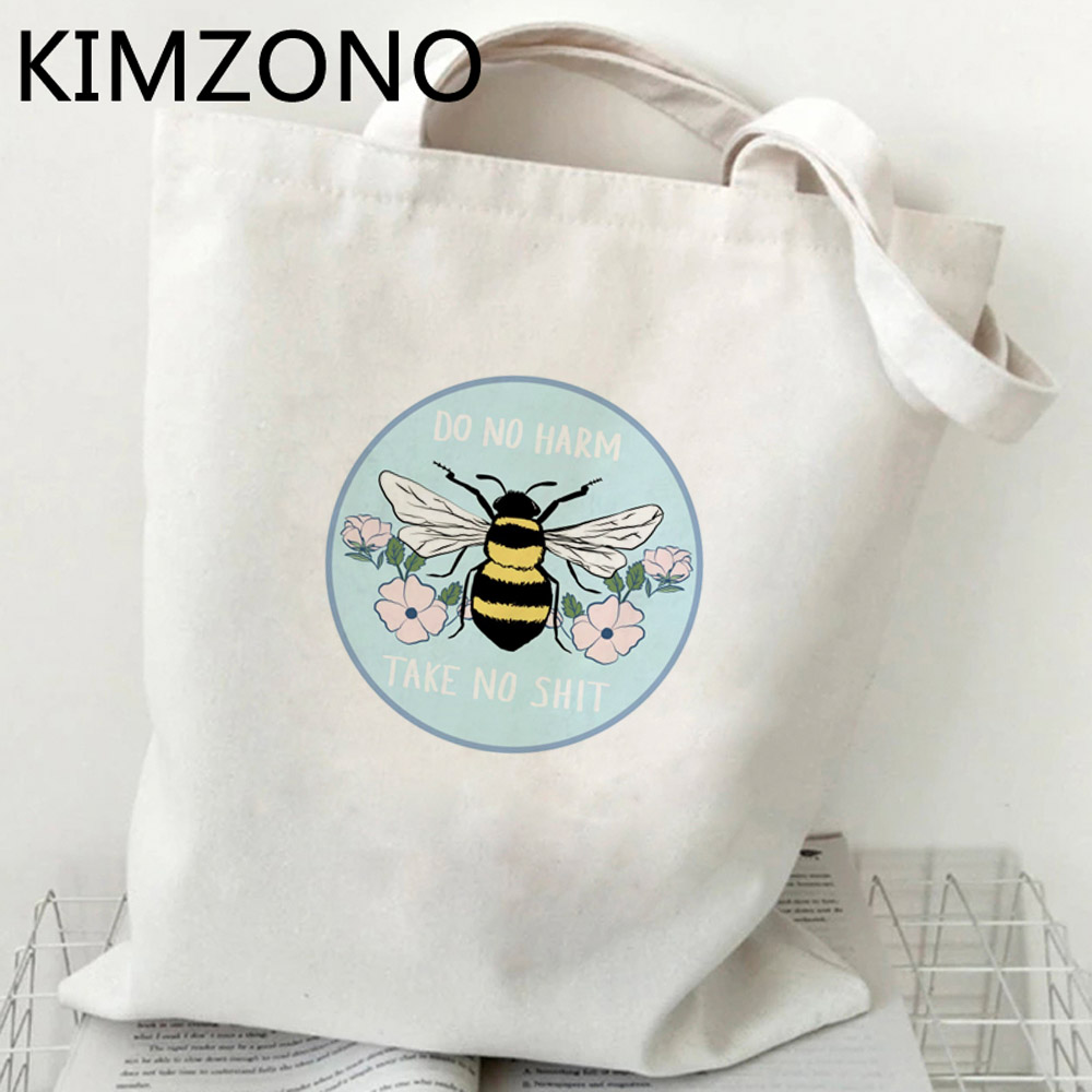 Bee shopping bag eco bolso jut - Women Bags Jute 评论和价格