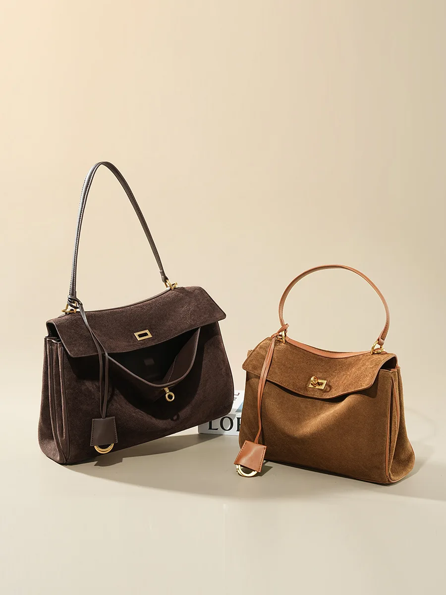 Autumn Winter Women's Suede ge - Women'S Tote Bags Designer 评论和价格