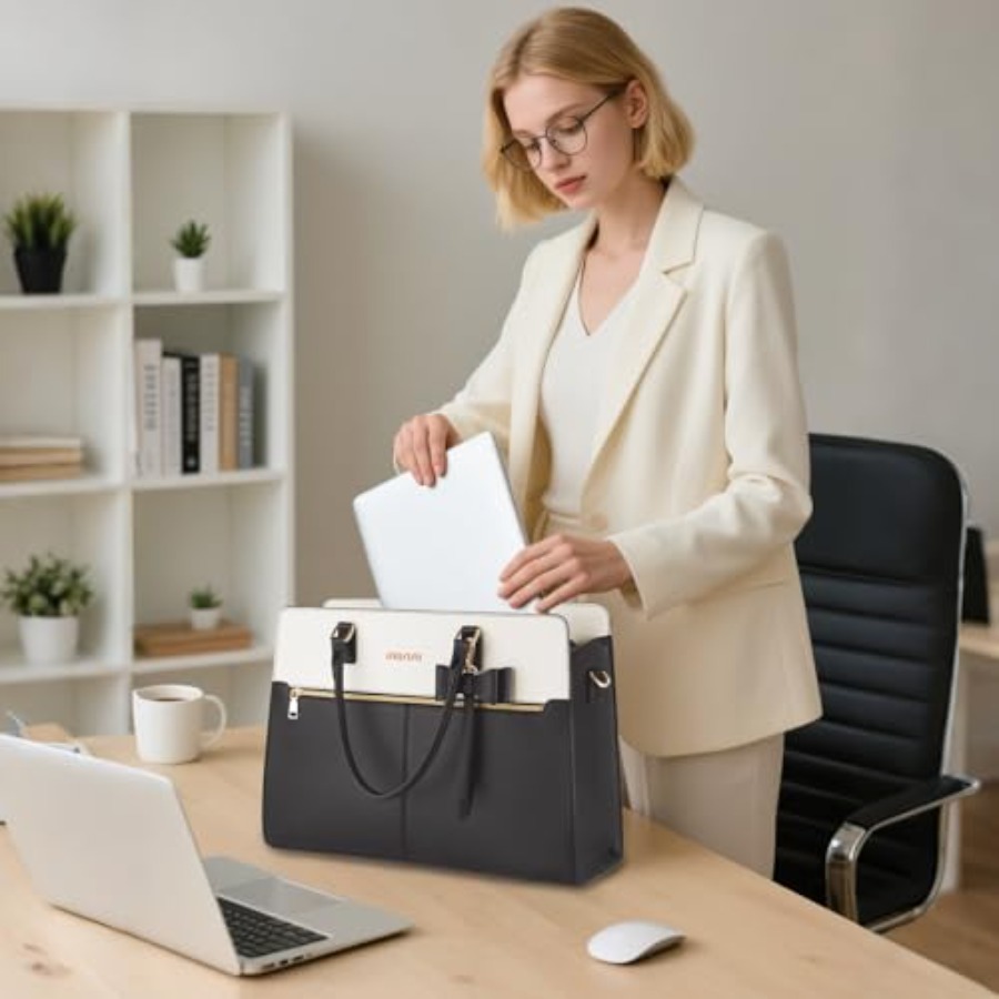 Laptop Tote Bag for Women, 15. - Women Bags Large 评论和价格