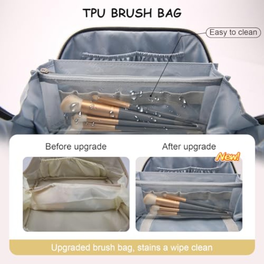 Travel Makeup Bag for Women: C - Women'S Bags 评论和价格
