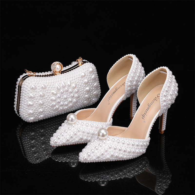 Bag and Shoe Set for Women Pea - Women Bags White 评论和价格