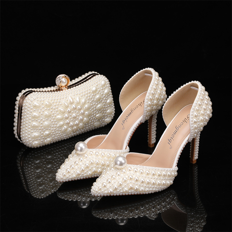 Bag and Shoe Set for Women Pea - Women Bags White 评论和价格
