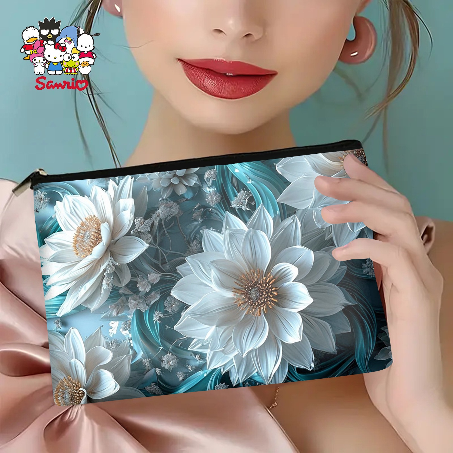 A Blue and white flower makeup - Women Bags White 评论和价格