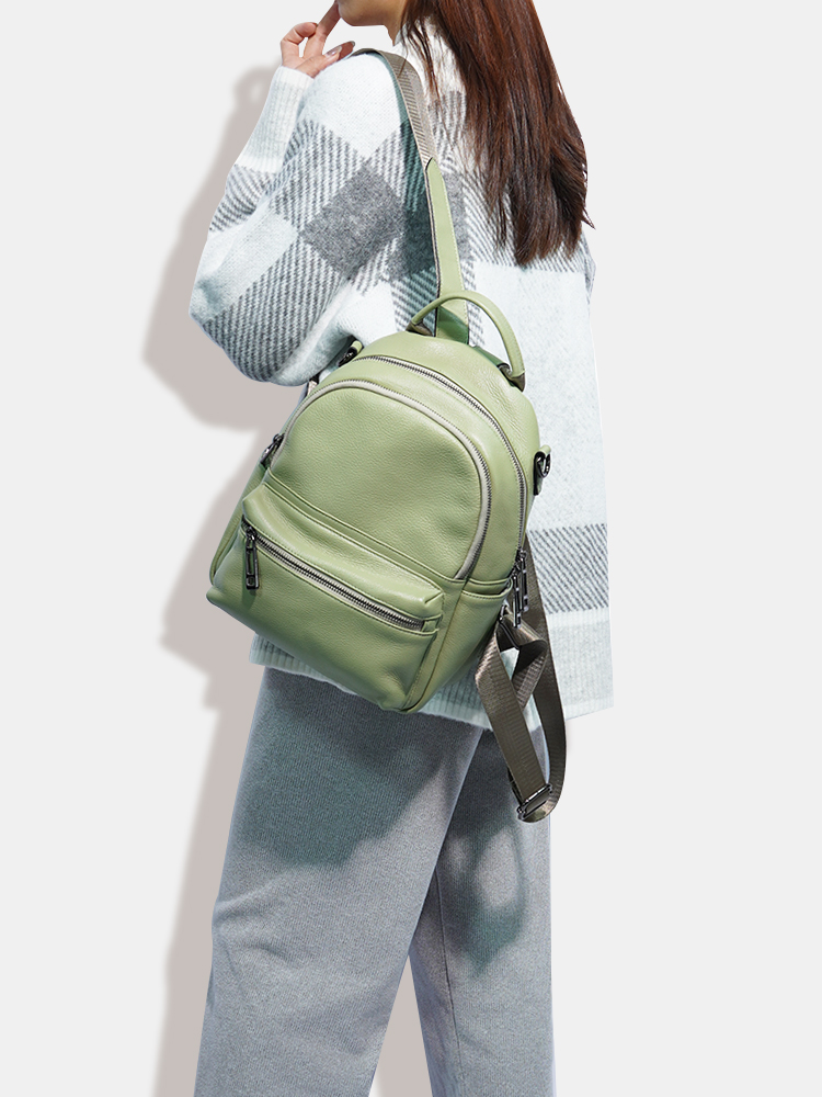 Zency Women Leather Backpack K - Women Bags White 评论和价格