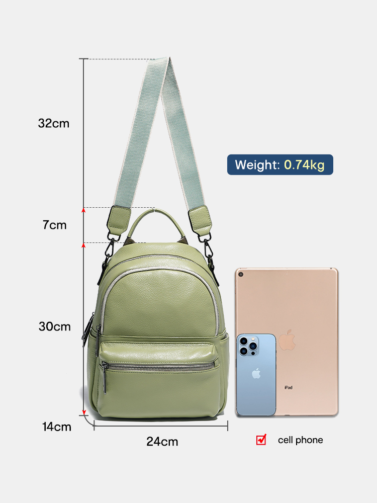 Zency Women Leather Backpack K - Women Bags White 评论和价格