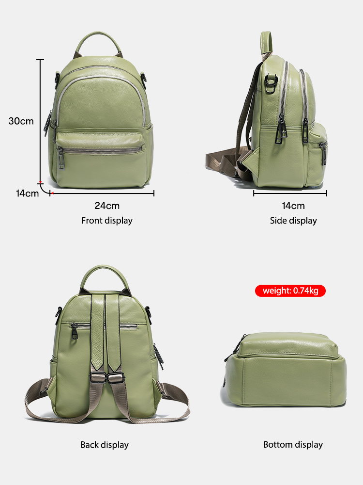 Zency Women Leather Backpack K - Women Bags White 评论和价格