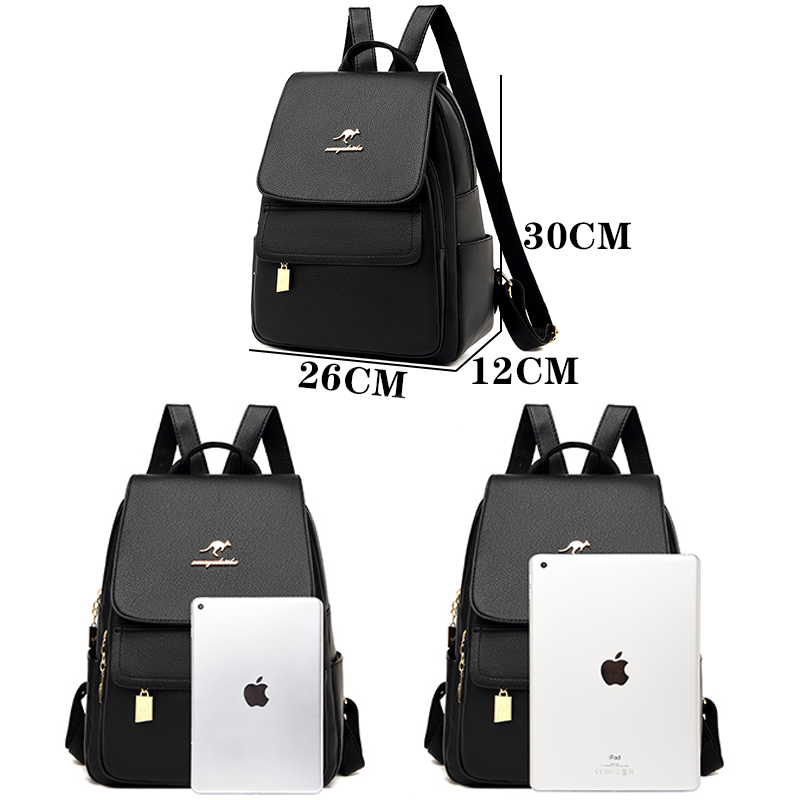 High Quality Leather Backpack  - Women Bags White 评论和价格