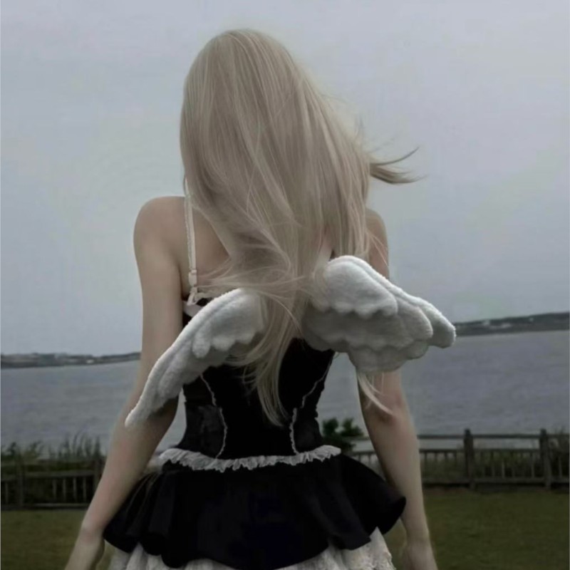 JIAERDI Sweet White Angel Wing - Women Bags White 评论和价格