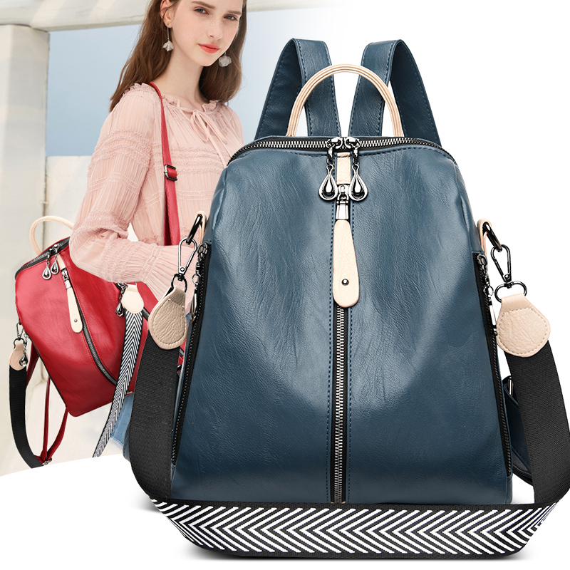 Fashion Backpack Women Soft Le - Women Bags White 评论和价格