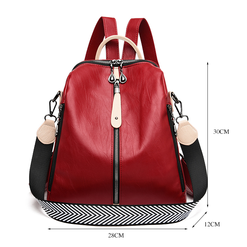 Fashion Backpack Women Soft Le - Women Bags White 评论和价格