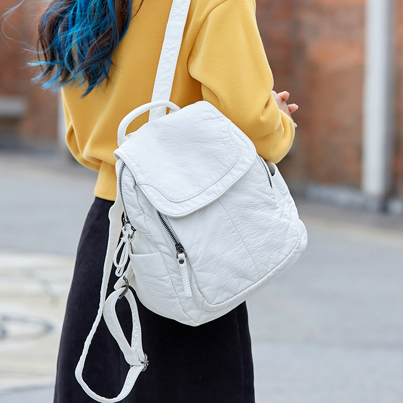 Women's Backpack White Washed  - Women Bags White 评论和价格