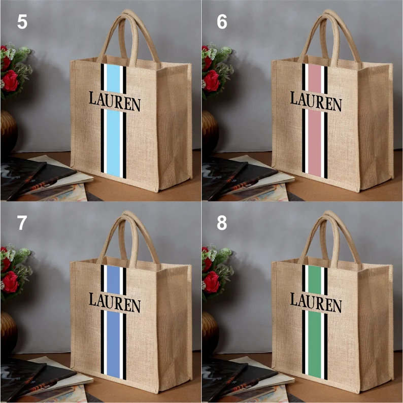 Personalized Tote Bag Jute Bur - Women Bags Jute 评论和价格