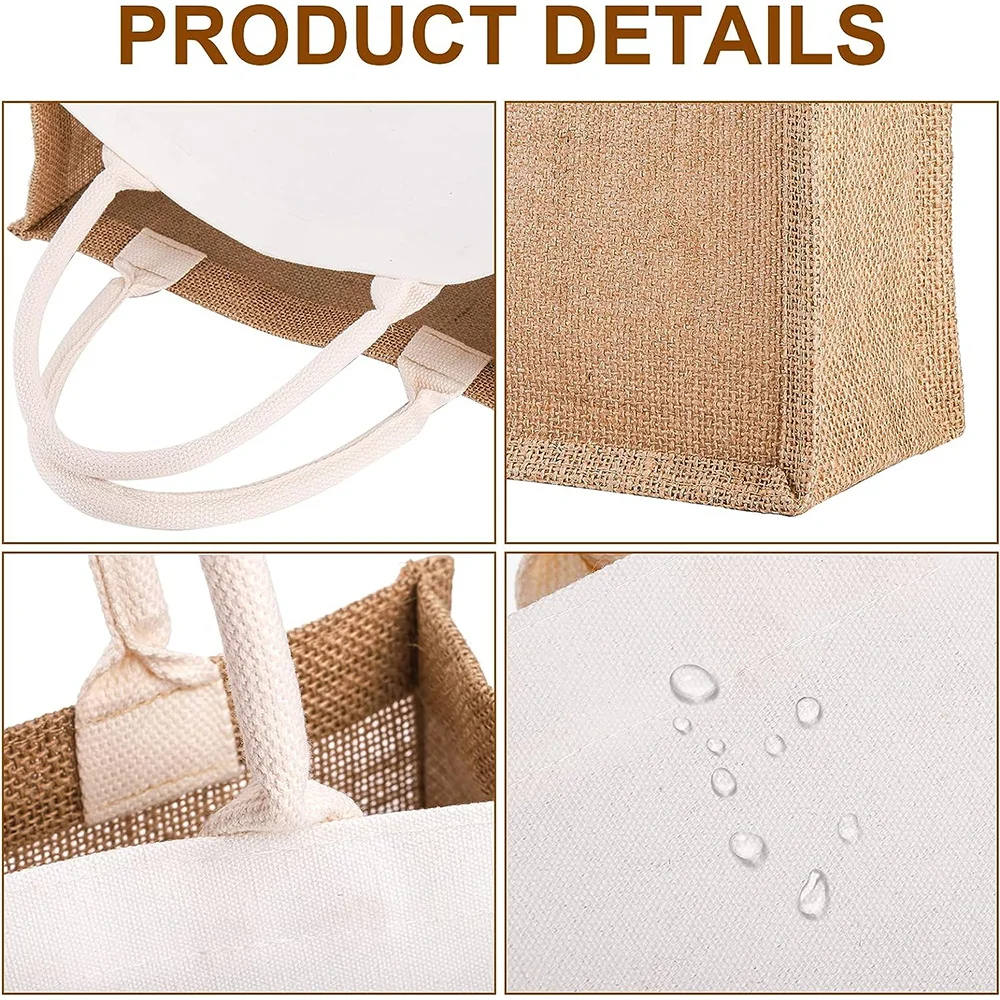 Vintage Grocery Bags Reusable  - Women Bags Jute 评论和价格