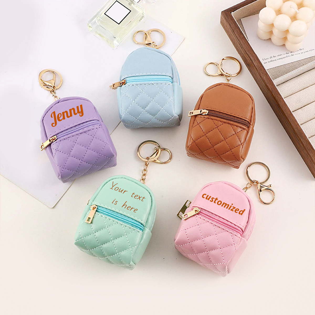Mini Custom Name Keychain Coin - Mini Purse Chain 评论和价格