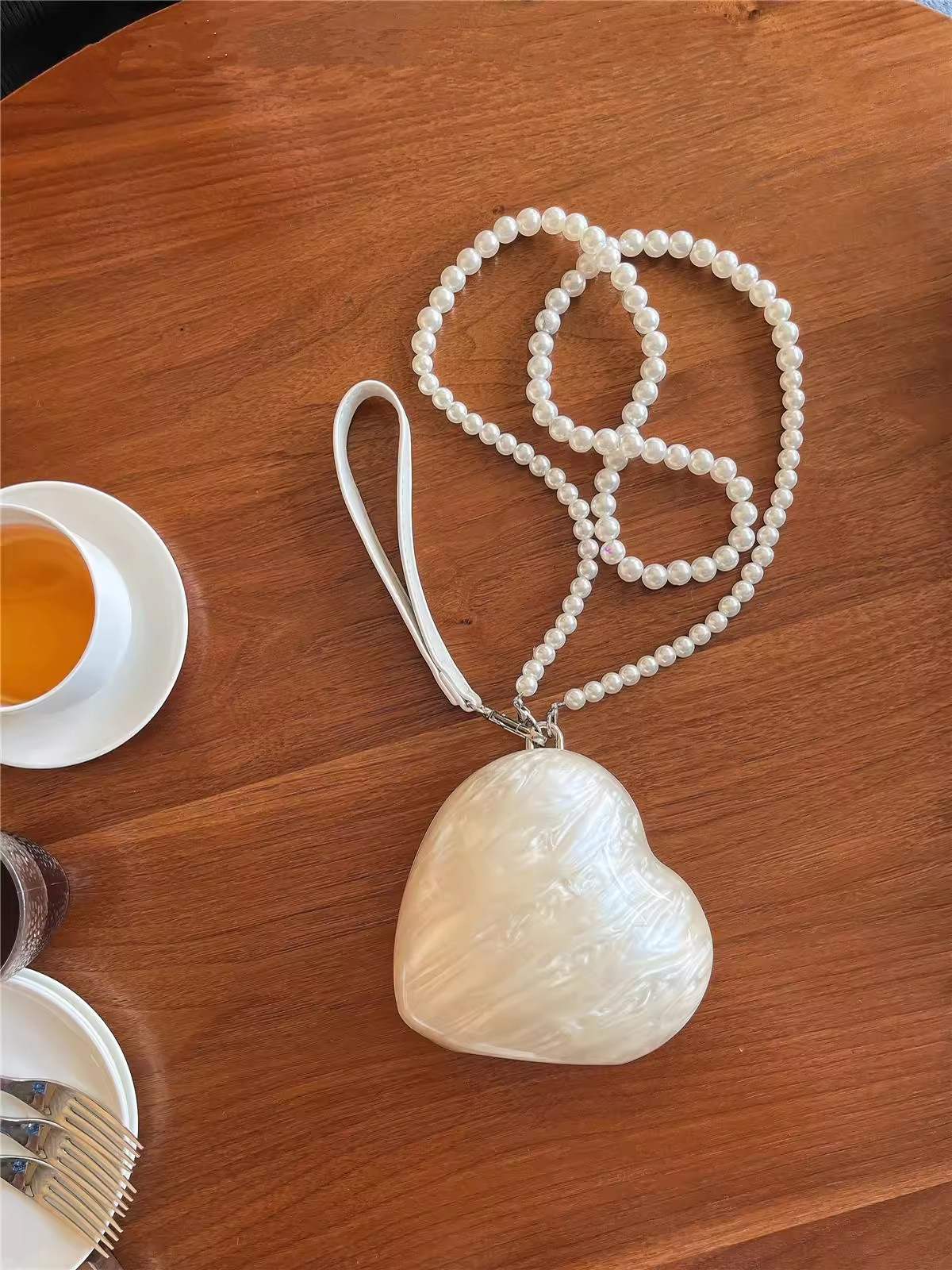 Fashion Acrylic Hearts Evening - Mini Purse Chain 评论和价格