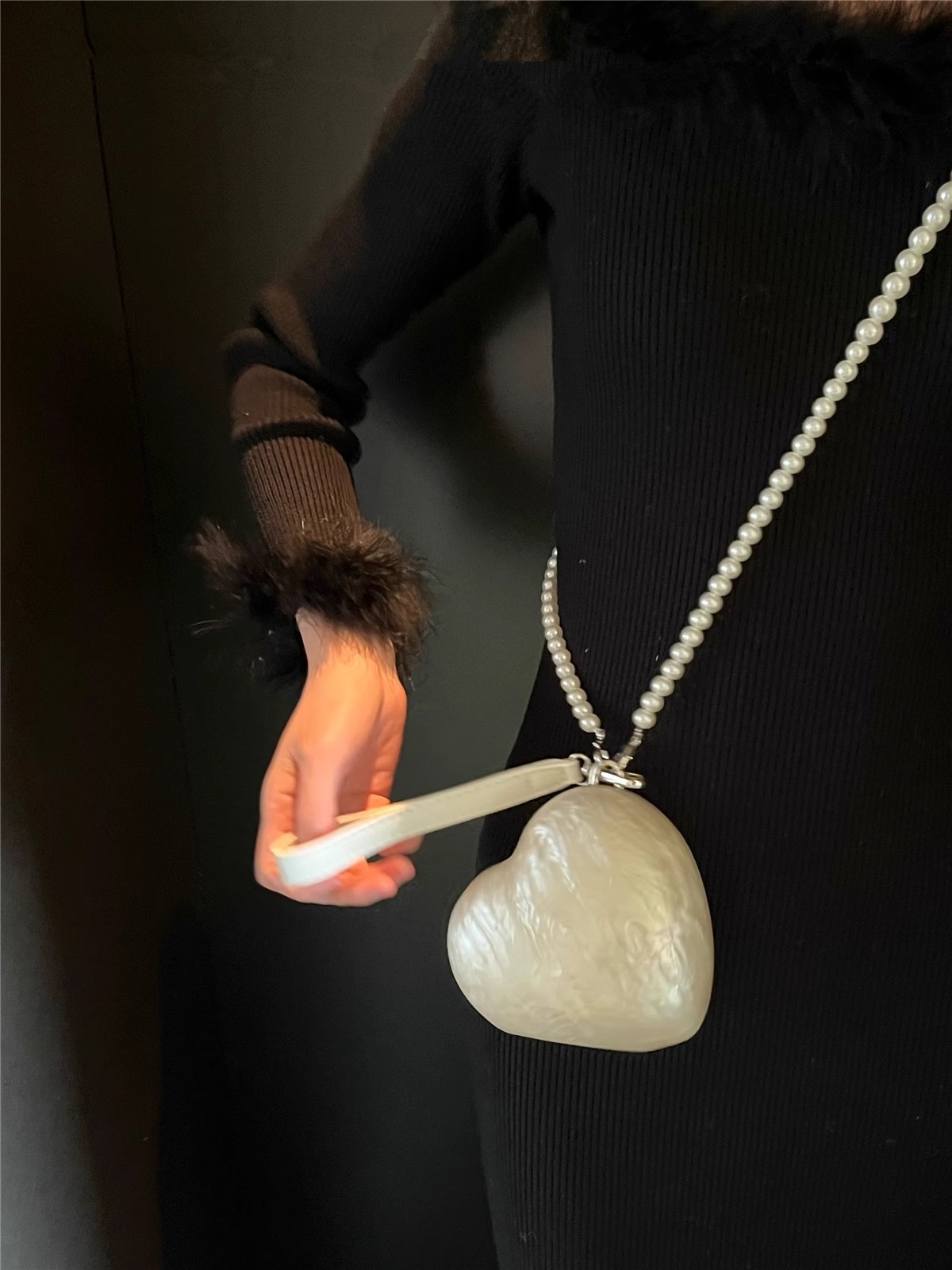 Fashion Acrylic Hearts Evening - Mini Purse Chain 评论和价格