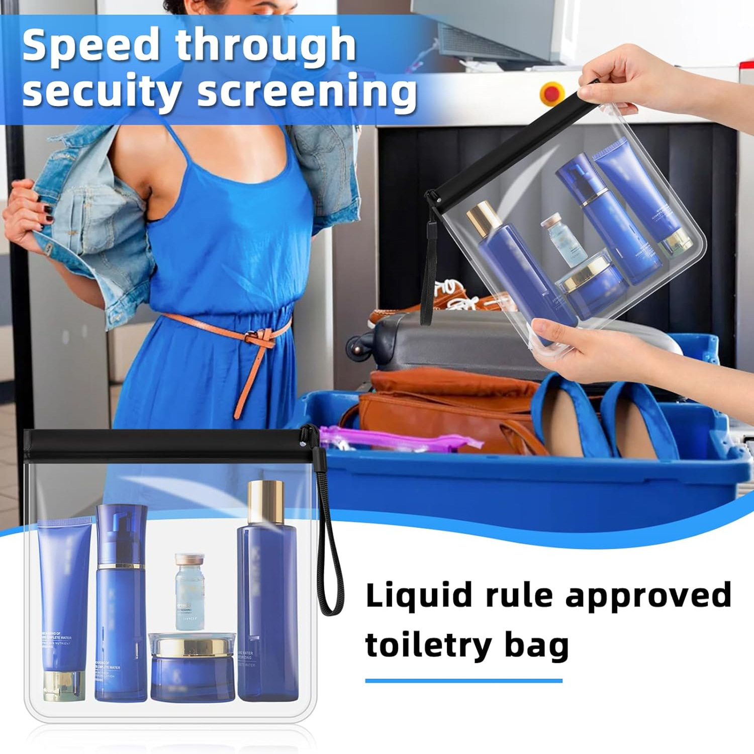 1pc Luggage Transparent Travel - Women Bags For Airport 评论和价格