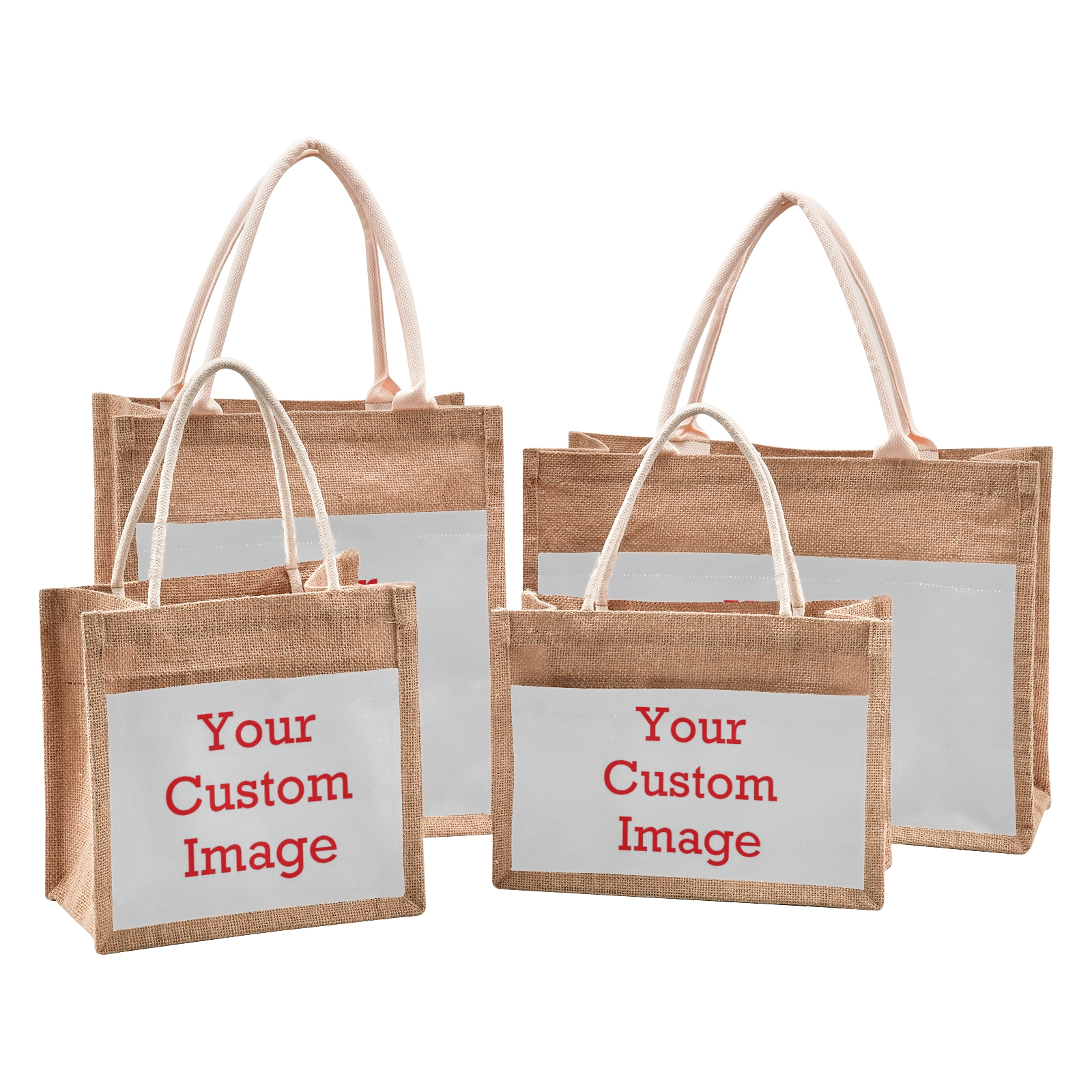 Portable Burlap Jute Shopping  - Women Bags Jute 评论和价格