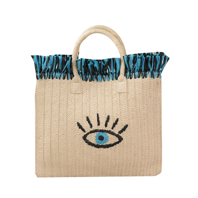 Natural Jute Straw Tote Bag Fr - Women Bags Jute 评论和价格