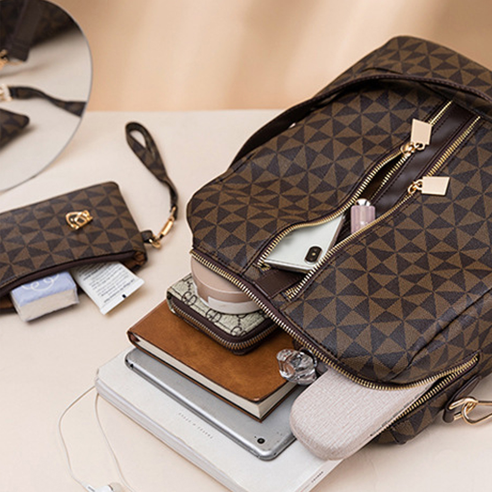 2pcs Backpack And Handbag Set, - Women Bags White 评论和价格