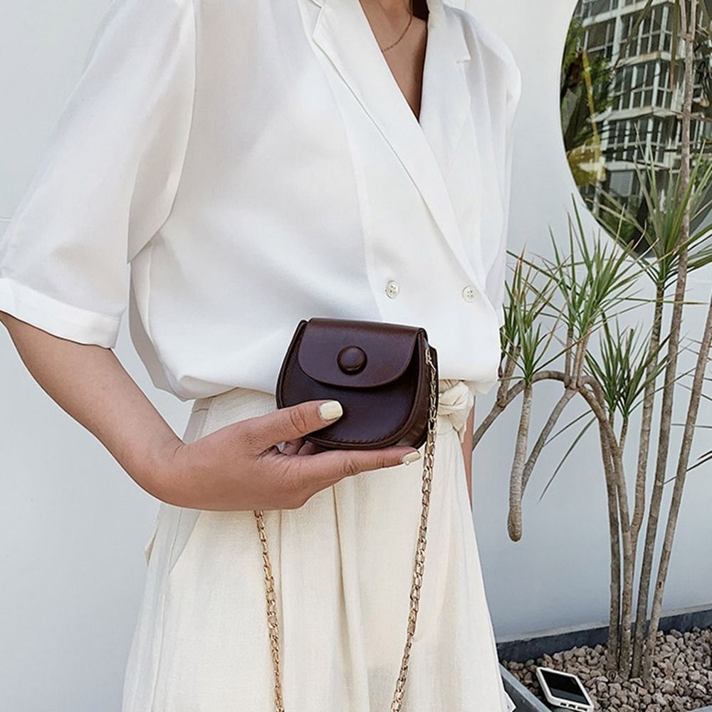 PU Leather Small Bag Coin Purs - Mini Purse Chain 评论和价格