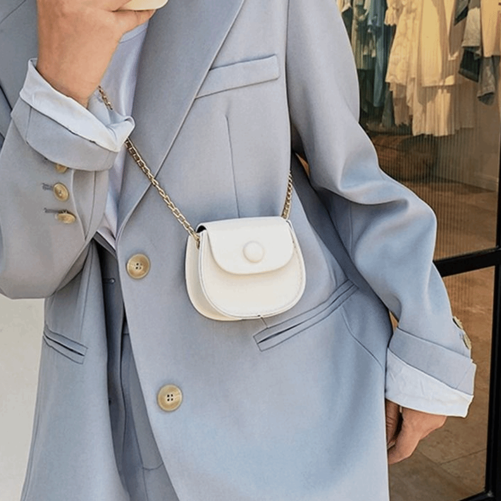PU Leather Small Bag Coin Purs - Mini Purse Chain 评论和价格