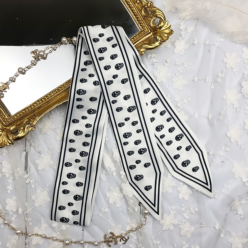 115cm Tied bag Handle silk sca - Women Bags White 评论和价格